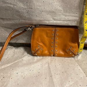 Michael Kors Brown Studded Convertible Wristlet